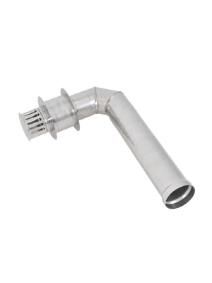 Edelstahl Wanddurchfhrung Abgasrohrsatz 90 mm. Passt der TTulpe Indoor B-6