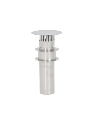 Edelstahl Abgasrohr Satz 90 mm. Dachdurchfhrung (TTulpe Indoor B-6)