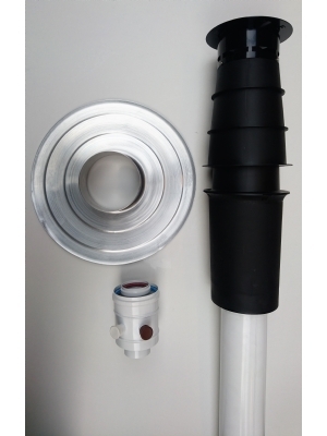TTulpe Dachdurchfhrung (3-teilig) Besteht aus Adapter, Schornstein und Flachdach versiegeln Ring.