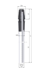 Konzentrische vertikales Abgasrohr 60/100 mm | Propangasdurchlauferhitzer.de